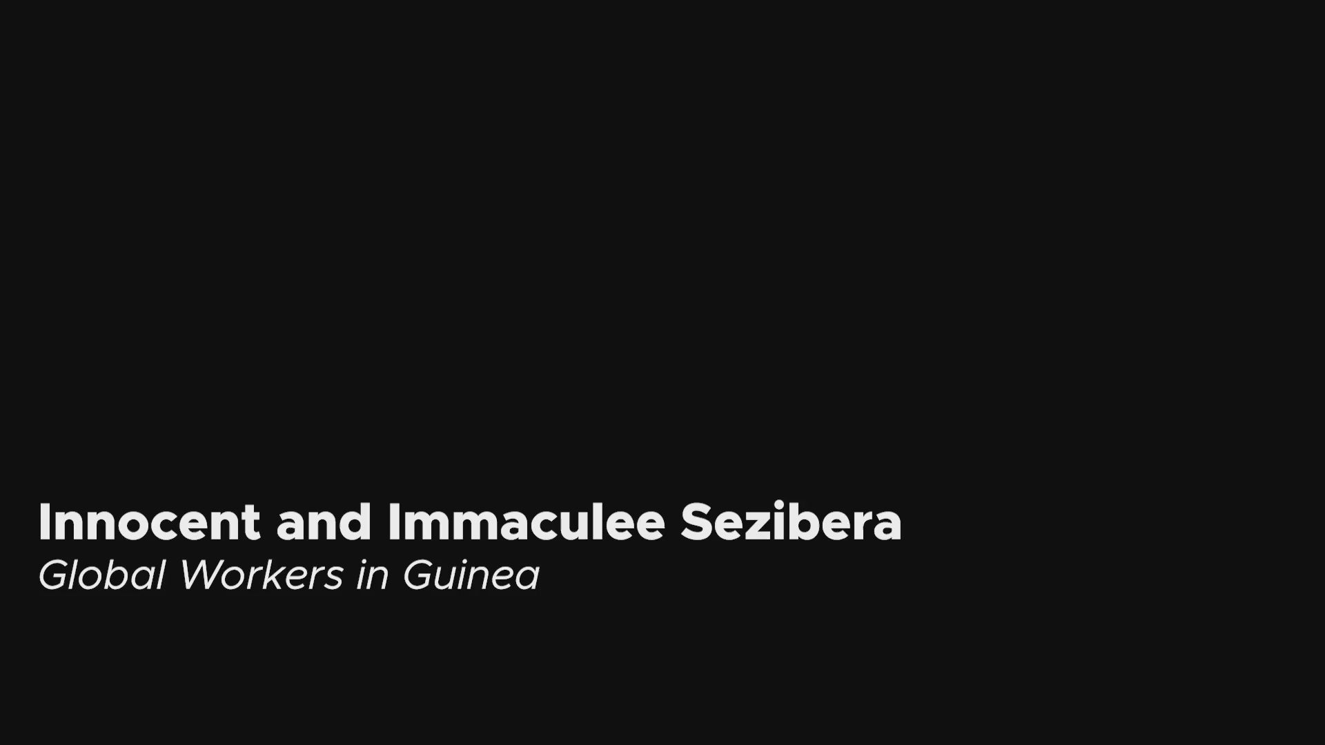 GW Sezibera ministry video